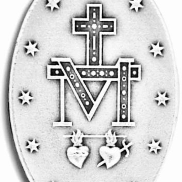 Mother Mary Necklace - Sterling silver plated chain medal FREE PRAYER CARD - Picture 7 of 9